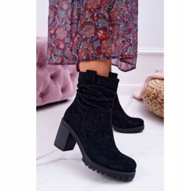 FB2 Dam Stövlar På Klack Mocka Svart Celma 1