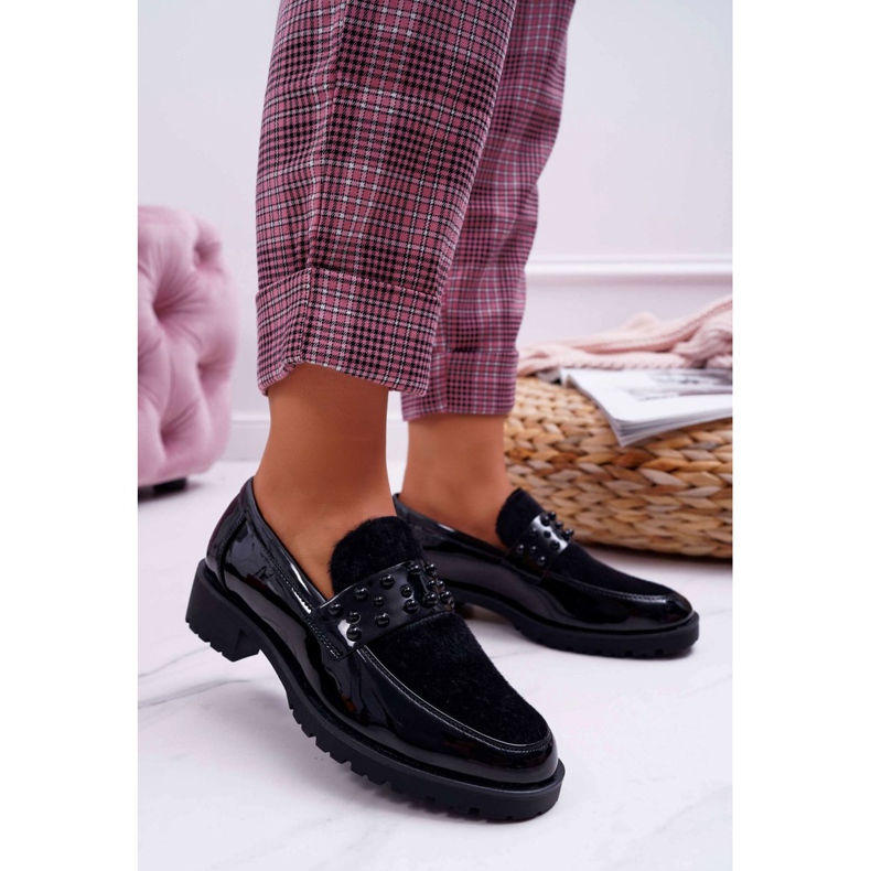 FRANA Slip-on Lacquered Black Delicious för kvinnor svart 1