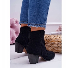 BUGO Kvinnors stövlar på hälen Nutriso Cowboystövlar svart 2