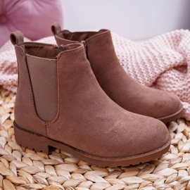 POPA Barnskor med Flat Heel Khaki Mergolo kaki 2