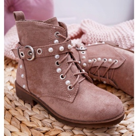 FP1 Pearls Khaki Nargos barnstövlar rosa 1