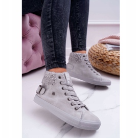 Dam Sneakers Big Star High Warm Grey EE274079 grå 1