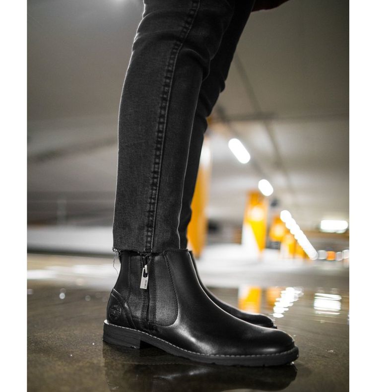 Herrstövlar Läder Big Star Svart EE174287 1