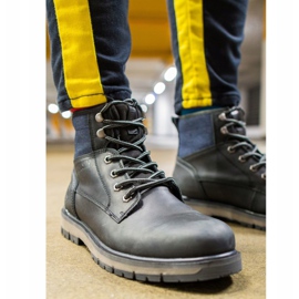 Herr Vandringsskor Läder Big Star Svart EE174267 1