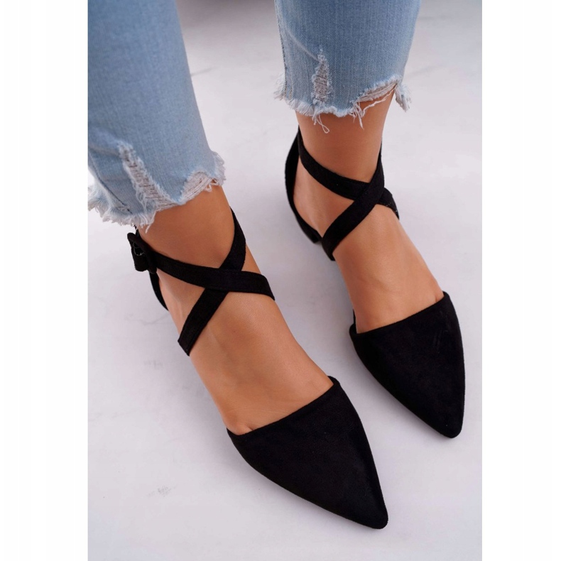 PS1 Ballerinor i mocka för kvinnor i Spitz Black Vontare svart 2