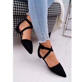 PS1 Ballerinor i mocka för kvinnor i Spitz Black Vontare svart 1