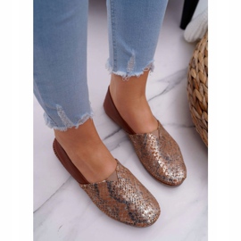 Kvinnors bruna ballerinor Maciejka 1930A-29 / 00-6 2