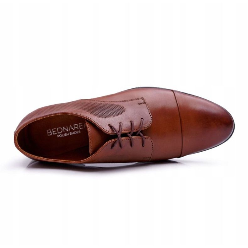 Herr Brogues Elegant läder Bednarek Brown Dawidos brun 1