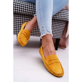 SEA Gula loafers för kvinnor i mocka Bolero 2