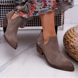 Nicole Kvinnors vårläder Cappuccino Anabella stövlar beige 2