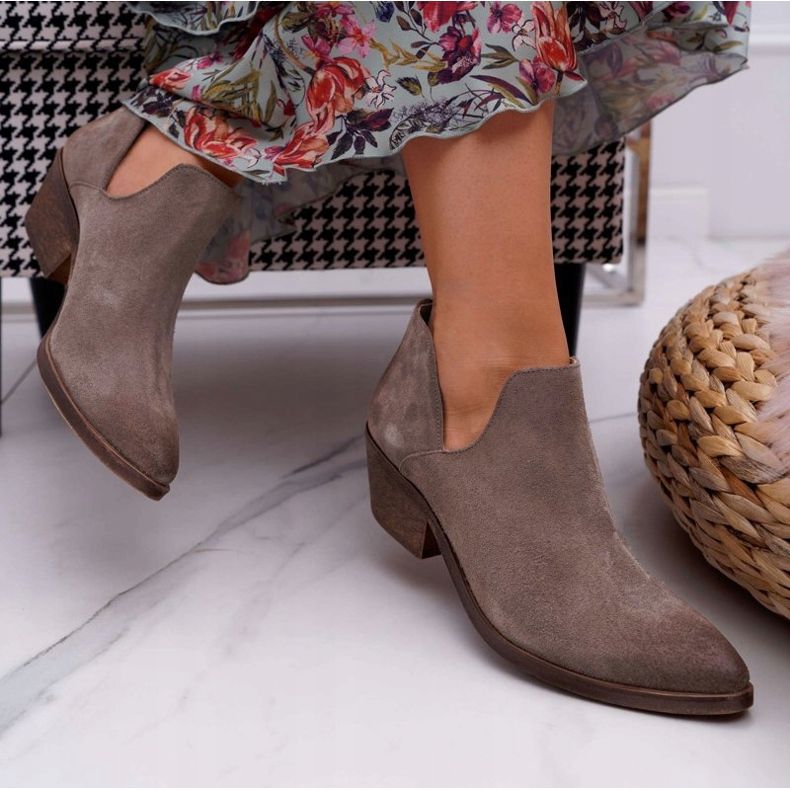 Nicole Kvinnors vårläder Cappuccino Anabella stövlar beige 2