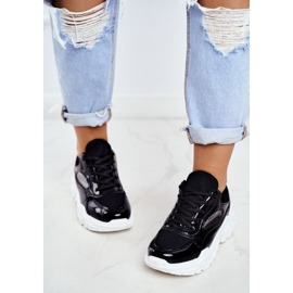 BUGO Kvinnors sportskor lackerade svart Wenson 2