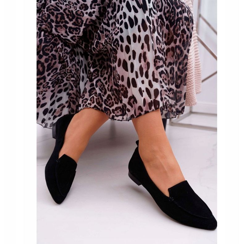 Nicole Dam Loafers Mocka Läder Loafers Svart Homny 2