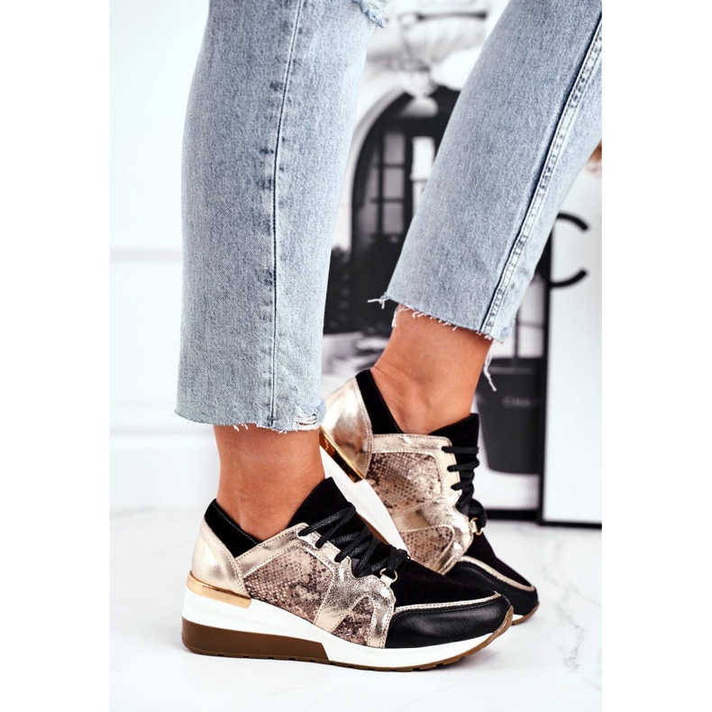 Nicole Dam Sneakers Golden Natural Leather Coledo gyllene 1