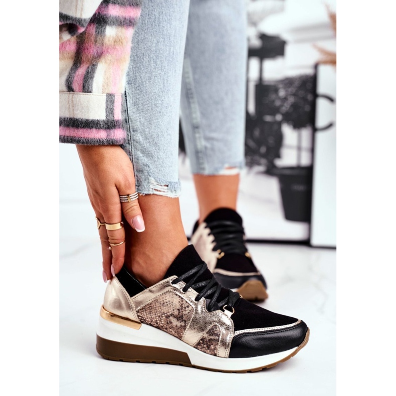 Nicole Dam Sneakers Golden Natural Leather Coledo gyllene 2