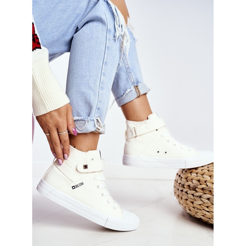 Dam Sneakers Big Star White FF274579 vit 1