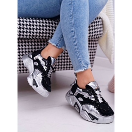 Kvinnors sportskor Big Star av Daniel Lopez Svart Silver FF274A527 grå 2