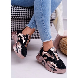 Kvinnors sportskor Big Star av Daniel Lopez svart och guld FF274A528 2