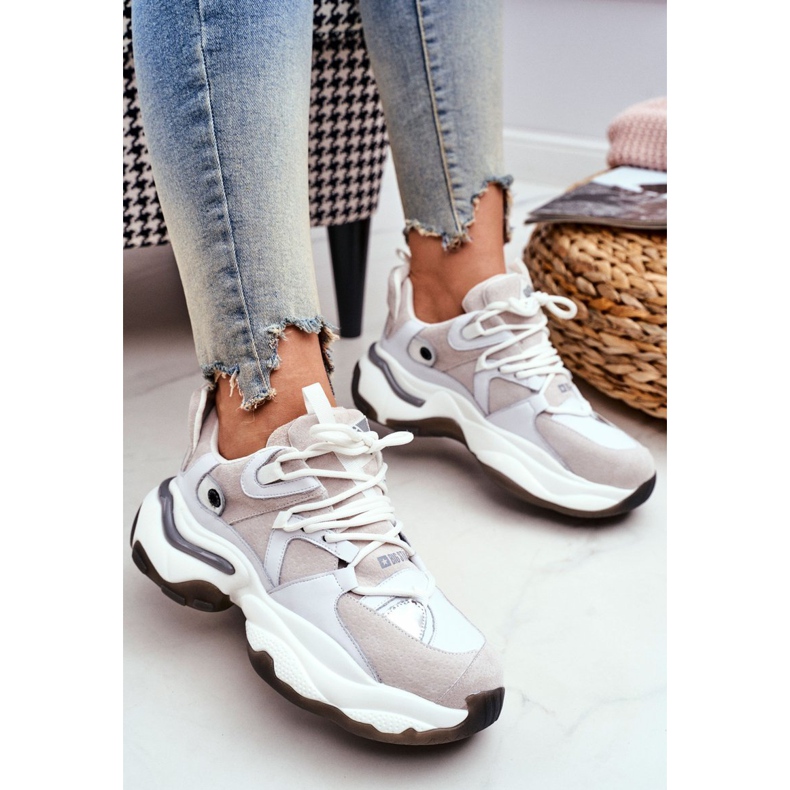 Kvinnors sportskor Big Star av Daniel Lopez White FF274A576 vit 1