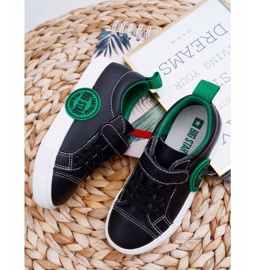 Barnskor Sneakers Big Star With Velcro Black FF374087 svart 2