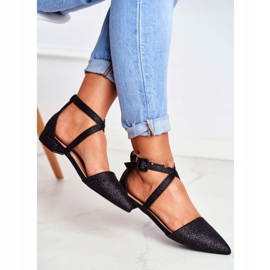 PS1 Glitterballerinor för kvinnor i Spitz Black Vontare svart 2