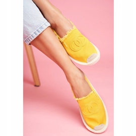 PS1 Yellow Flaure Espadriller för kvinnor gul 2