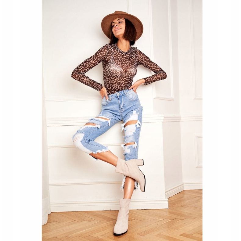 Damskor på högklackat Sergio Leone Slip Grey LikeStar grå 1