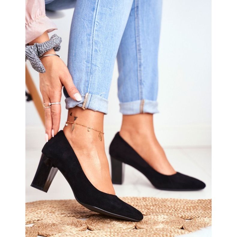 Dampumps Sergio Leone PB403 Mocka Svart Herline 1