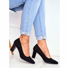 Dampumps Sergio Leone PB403 Mocka Svart Herline 2