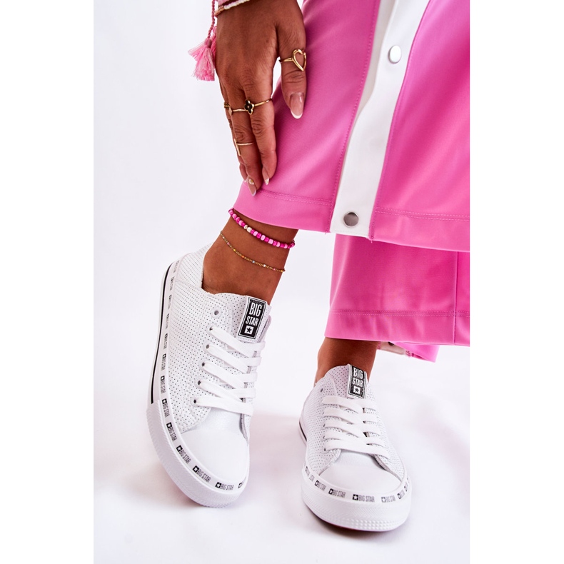 Dam Sneakers Big Star Openwork White FF274024 vit 1