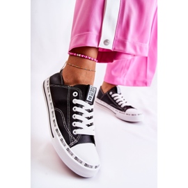 Dam Sneakers Big Star Openwork Black FF274023 svart 2