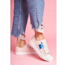 Dam Sneakers Big Star Openwork Pink FF274033 rosa 2