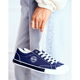 Dam Sneakers Big Star Marinblå FF274229 1