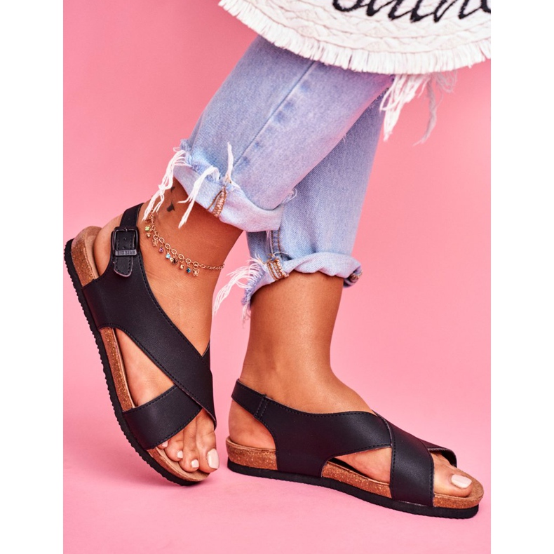 Sandaler för kvinnor Big Star Black FF274621 svart 2