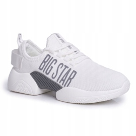 Kvinnors sportskor Big Star White FF274282 vit 1