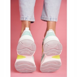 Kvinnors sportläderskor GOE Mint Vit FF2N3011 grön 1