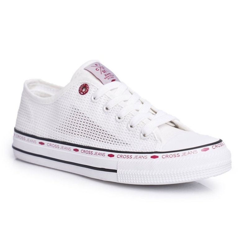 Kvinnors sneakers Cross Jeans White Mesh FF2R4016C vit 2