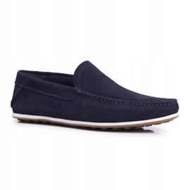 Loafers för män GOE Marinblå Nubuck FF1N3059 1