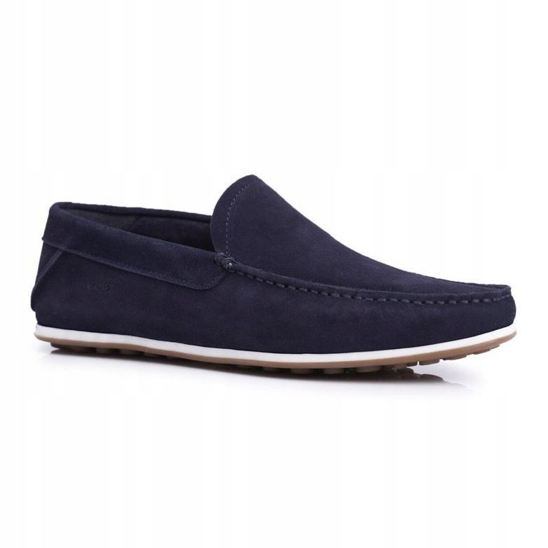 Loafers för män GOE Marinblå Nubuck FF1N3059 1