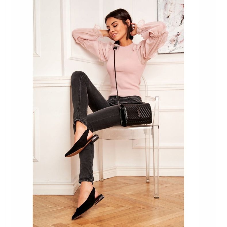 Ballerinor för kvinnor Laura Messi Läder Svart 2127 1