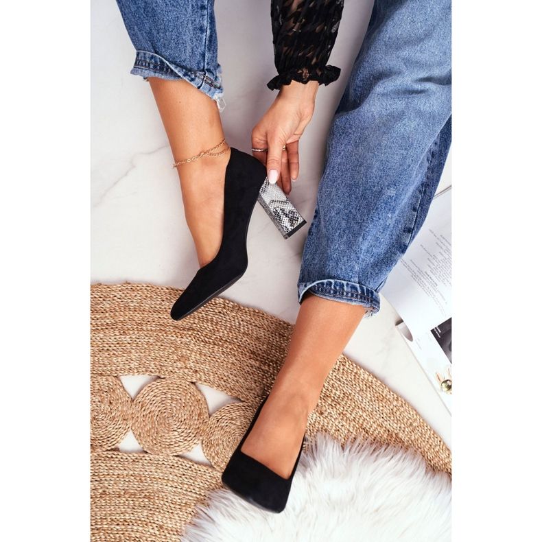 Dampumps på hälen Sergio Leone Svart PB216 1