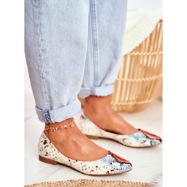 Kvinnors Ballerinor Sergio Leone Red Snake BL611 Nemsis röd mångfärgad 2