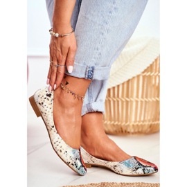 Kvinnors Ballerinor Sergio Leone Red Snake BL611 Nemsis röd mångfärgad 1