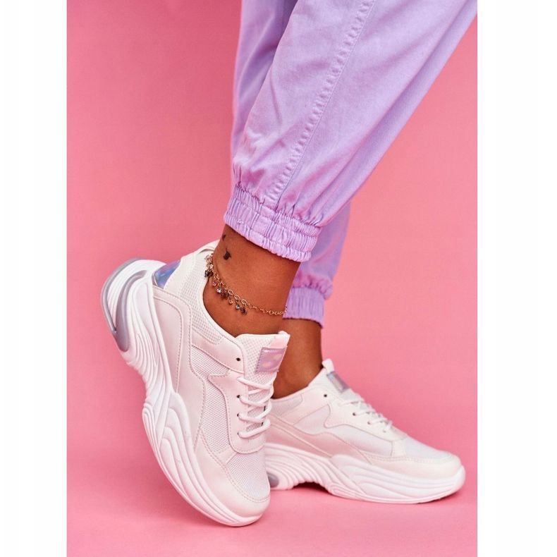 PS1 Kvinnors sportskor Färgrik vit Pinner mångfärgad 1