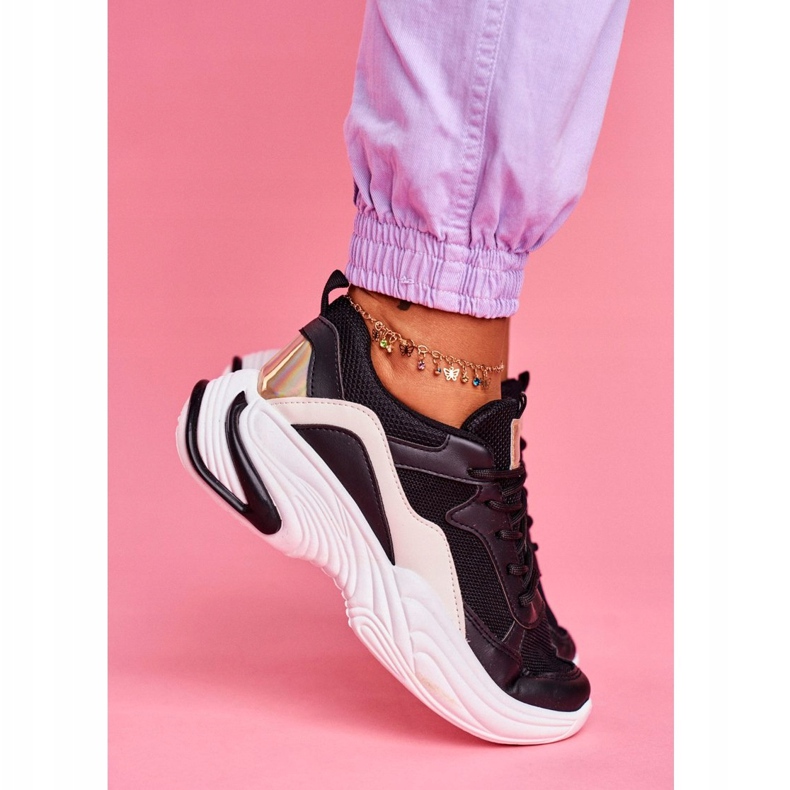 SEA Kvinnors sportskor Färgrik svart Pinner vit mångfärgad 2