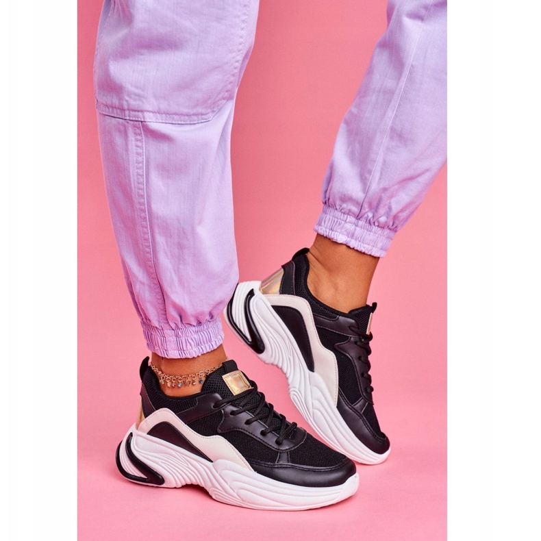 SEA Kvinnors sportskor Färgrik svart Pinner vit mångfärgad 1