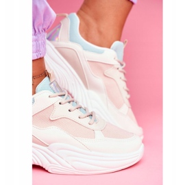 PS1 Kvinnors sportskor Färgglada Beige Pinner vit 1