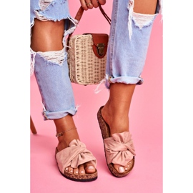 SEA Dam tofflor på korkbågar rosa Felis 2