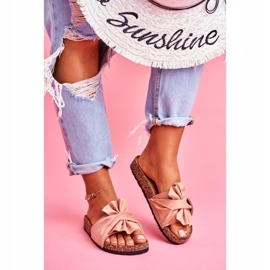 PS1 Dam tofflor på Cork Beige Felis rosetter 1