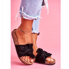 SEA Dam tofflor på korkbågar svart Felis 1